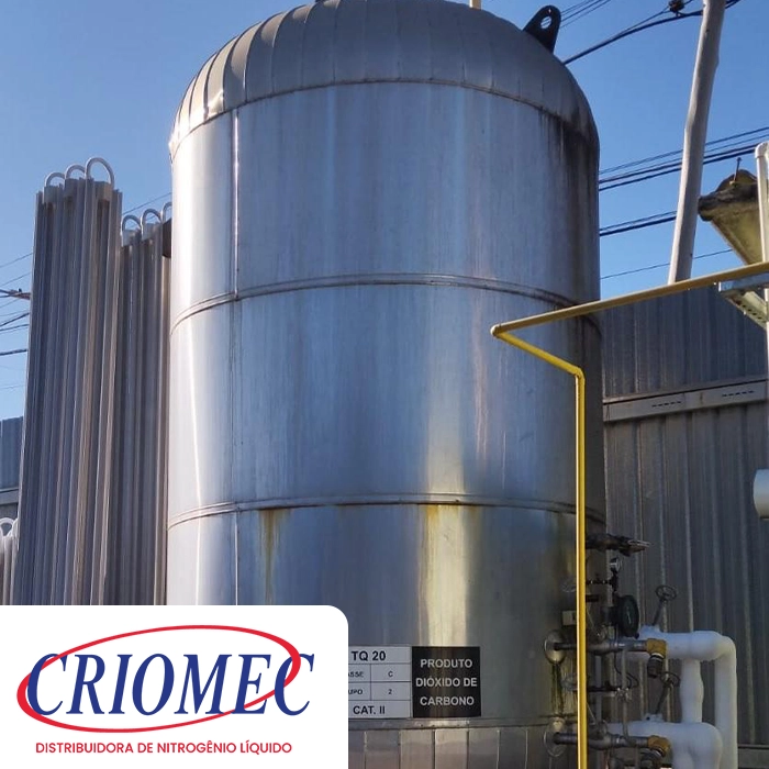 Cilindro de Gás Carbônico a granel para industrias