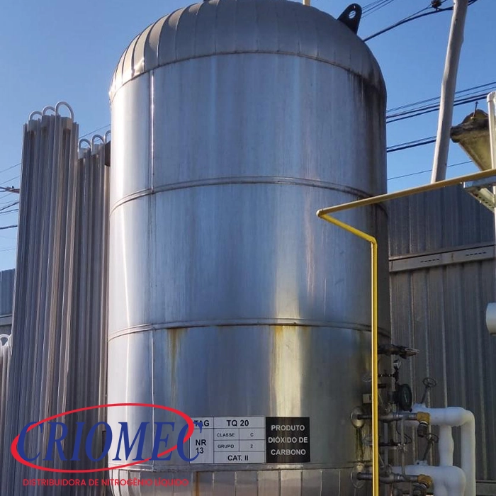 Venda de CO2 a granel industrial